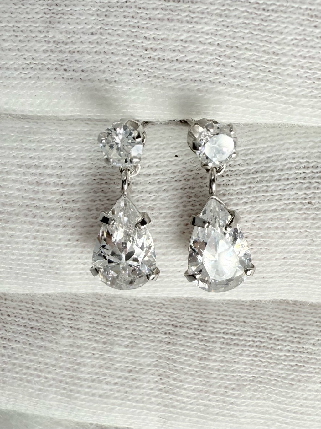 Solid 14k Gold Teardrop Earrings